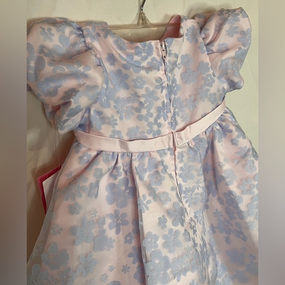 NWT! Rare Editions Baby Girl Floral Organza Dress w Diaper Cover, 18MO - Picture 5 of 9